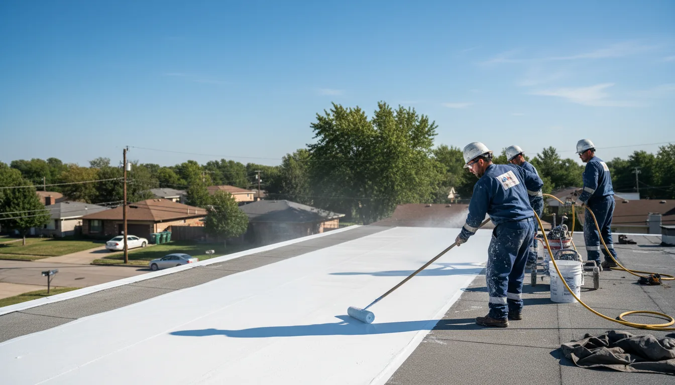 Commercial roof coating in North Babylon, NY near me